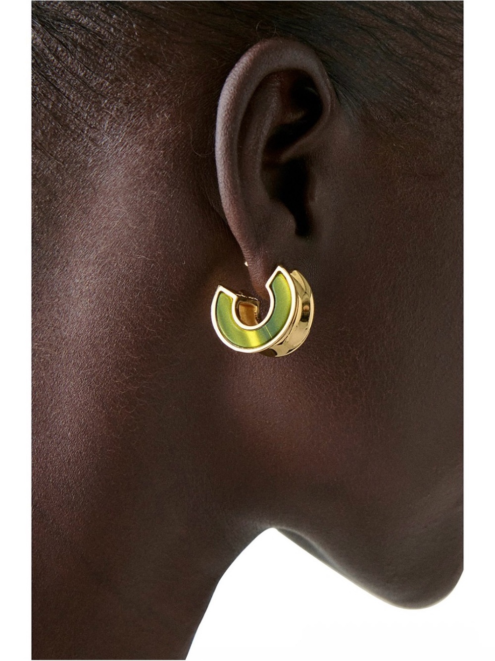 KATE SPADE Bold Small Hoops - Cream Multi - Picture 4 of 11